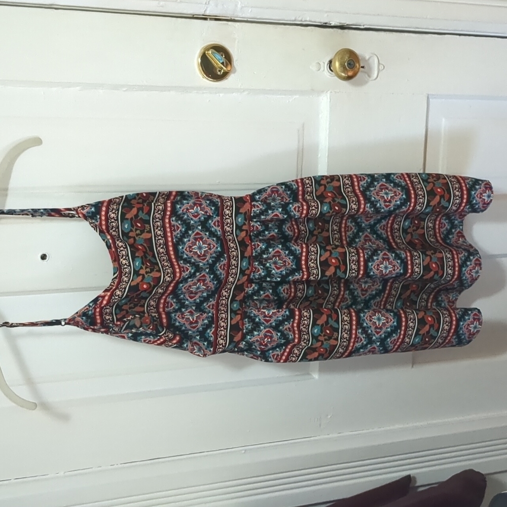 Multicolor printed mini dress, size M